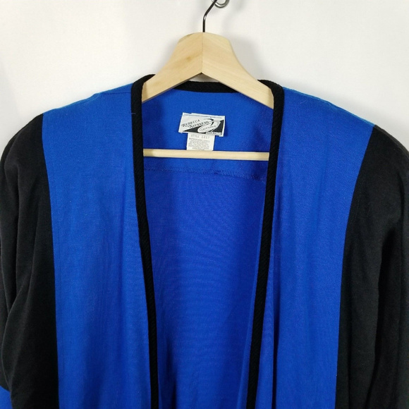 Rebecca Stessens Sweater Sz M VTG 80s Colorblock - Picture 3 of 4